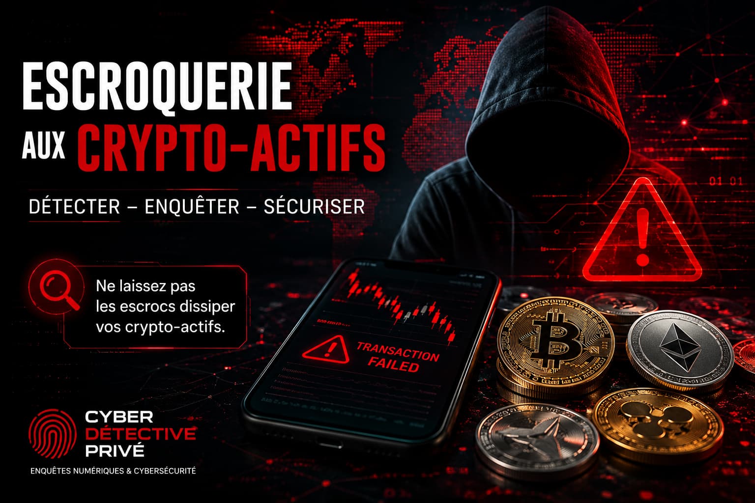 Escroquerie aux crypto-actifs – enquête numérique et traçage des transactions frauduleuses en cryptomonnaies